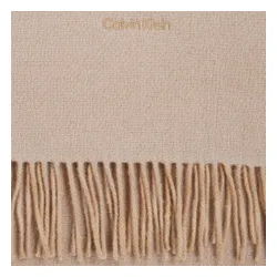 Calvin Klein Franjuri două tonuri eșarfă 40x200 K60k611111 Doeskin PBP