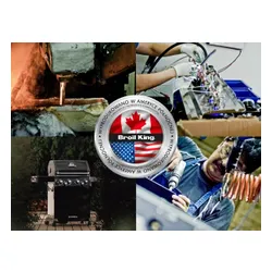 Grill gazowy BROIL KING Crown 480 Shadow Satyna 11.4 kW 65 x 44 cm