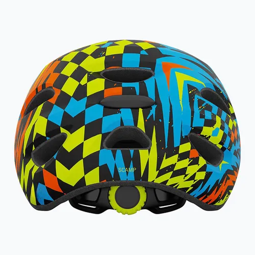 Kask rowerowy dziecięcy Giro Scamp Jr matte black/check fade