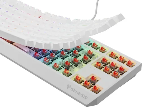Klawiatura GENESIS Thor 230 TKL Outemu Red Biały