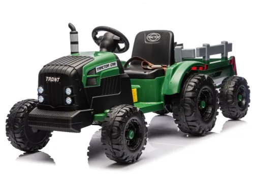 Traktor Na Akumulator Dla Dziecka Ch9959B 24V 2X120W Przyczepa LED Eva Pilot