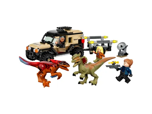 LEGO Jurassic World 76951 piroraptor ve dilophosaurus'un nakliyesi