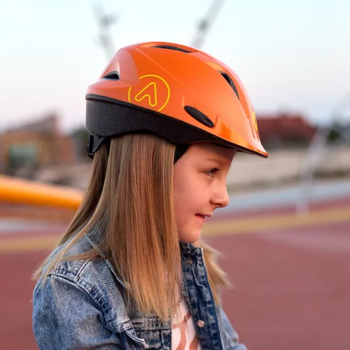 Kask rowerowy dziecięcy ATTABO Hinge pomarańczowy