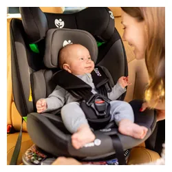 Fotelik samochodowy TULANO Loom 35 40-150 cm (0-36 kg) Czarno-szary