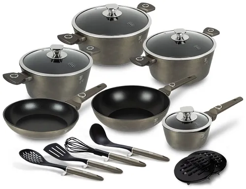 Zestaw garnków BERLINGER HAUS Crystal Collection BH 7167 (15 elementów)