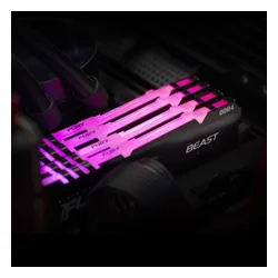 Pamięć Kingston Fury Beast RGB, DDR4, 32 GB, 3600MHz, CL18 (KF436C18BBAK2/32)