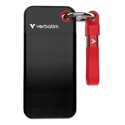 Dysk VERBATIM Pocket 512GB SSD Czarno-czerwony