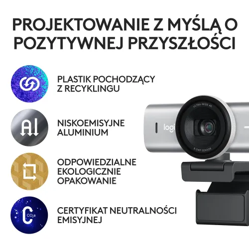 Kamera internetowa Logitech MX Brio Ultra HD 4K Szary