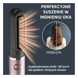 Suszarko-lokówka Rowenta Air Nano UB9B20 950W Jonizacja Zimny nawiew Średnica szczotki 33mm 3 poziomy temperatury