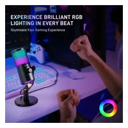 Mikrofon Maono DM30RGB Przewodowy Pojemnościowy Biały