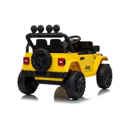 Auto Na Akumulator Jeep Rubicon 2X200W 24V Eva Skóra LED Pilot Radio MP3