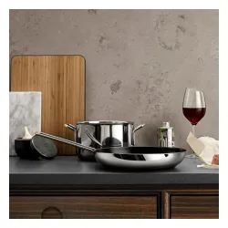EVA TRIO Stainless Steel 28 cm - patelnia nieprzywierająca