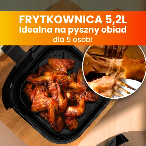 Air fryer Extralink Home SJ-520 1600W 5,2l Aplikacja mobilna