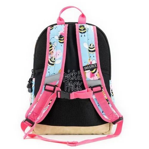 Rucsac pentru fete Pick & Pack Bee m-sky blue
