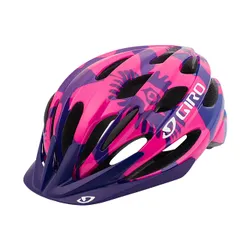 Kask rowerowy dziecięcy Giro Raze Jr berry blue flowers