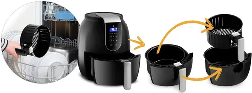 Air Fryer Frytkownica beztłuszczowa BERDSEN BD-651 3.6l programator czasowy