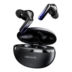 Słuchawki bezprzewodowe USAMS Echo E02 TWS ANC+ENC Dokanałowe Bluetooth 5.3 Czarny
