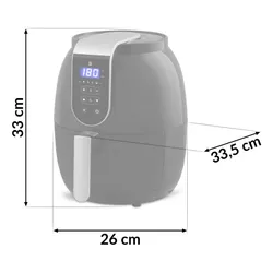 Air Fryer Frytkownica beztłuszczowa BERDSEN BD-651 3.6l programator czasowy