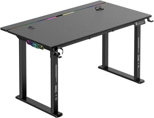 Biurko gamingowe COBRA Electra S CRF1421ELBKRGB Czarny