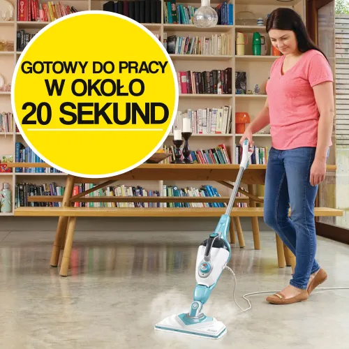 Mop parowy BLACK&DECKER BHSM1610DSM-QS