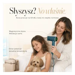 Suszarka do włosów SkinVibe Nova PlasmaGo Zimny nawiew 1100W 2 prędkości 4 temperatury Eggplant