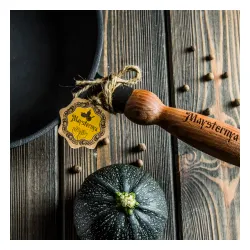 Patelnia żeliwna z pokrywką MAYSTERNYA WOOD 24 cm