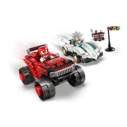 LEGO 77118 Sonic the Hedgehog Silver w samochodzie kontra Knuckles w monster trucku