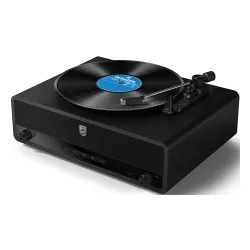 Gramofon PHILIPS TAV3000B/10 Czarny, Automatyczny, Napęd pasowy, Prędkość odtw. 33 1/3, 45, 78 obr./min