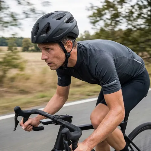 Kask rowerowy VAYOX Active VA0424BMM Czarny MTB z lampką (rozmiar M)