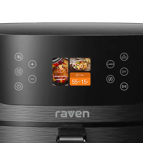 Air fryer Raven Frytownica niskotłuszczowa EFN010 AI z rozpoznawaniem potraw 25 programów automatycznych 1800W