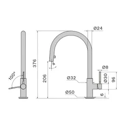 Bateria FALMEC Trevi Round PVD Złoty
