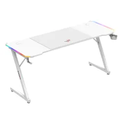 Biurko gamingowe HUZARO Hero 4.8 RGB Biały