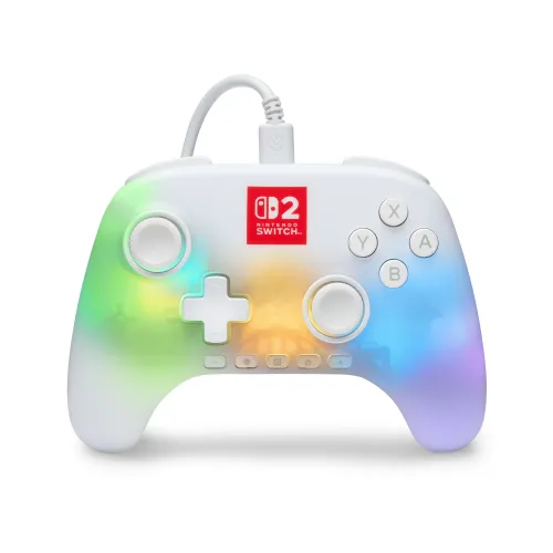 Pad PowerA Advantage Wired Controller Lumectra White do Nintendo Switch 2 Przewodowy