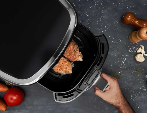 Frytkownica beztłuszczowa Air Fryer BERDSEN BD-652 5l Czarno-srebrny