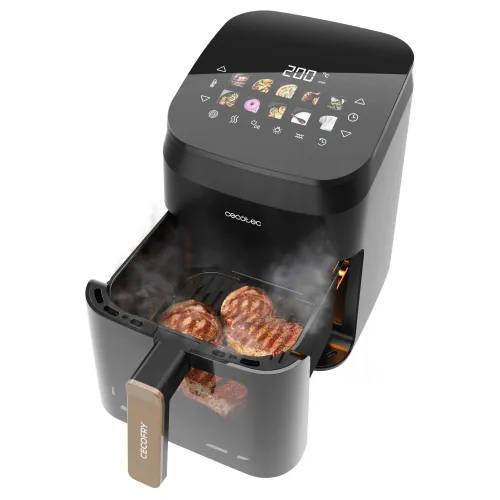 Air Fryer Frytkownica beztłuszczowa CECOTEC Cecofry&Grill Smoking 4500 3 w 1 z ukrytym grillem i wędzarnią