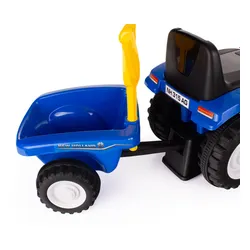Jeździk traktor z przyczepką New Holland jeździdełko dla dziecka pojazd 12M+ niebieski