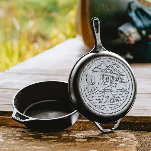 LODGE Wanderlust 27 cm 2 szt. - patelnie żeliwne