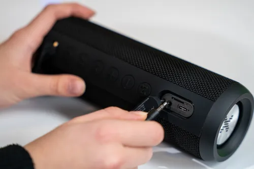 Głośnik mobilny XMUSIC BTS650K Radio FM Czarny