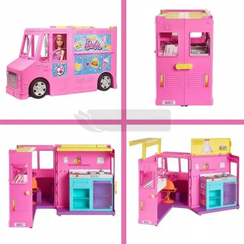 Lalka Barbie Foodtruck z lalkami GWJ58