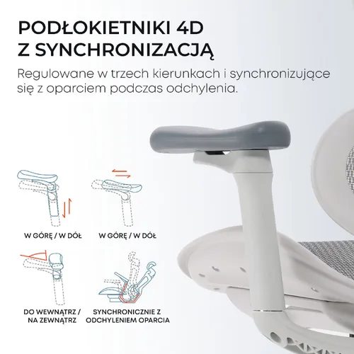 Fotel SIHOO Doro C300L Biały