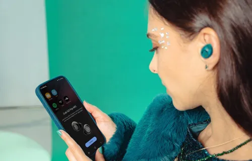 Słuchawki dokanałowe JLAB Go Pop ANC Zielono-przezroczysty