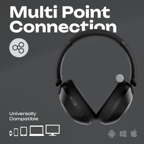 Słuchawki bezprzewodowe PowerLocus Orion Nauszne Bluetooth 5.4 Czarny