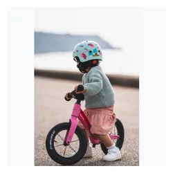 Kask rowerowy dziecięcy Hornit Flaming blue/pink