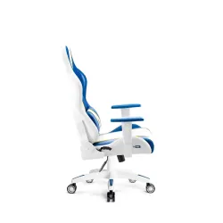 Fotel Diablo Chairs X-One 2.0 Small do 90kg Skóra ECO Biało-niebieski