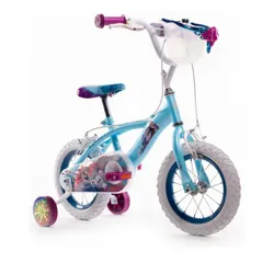 Rower dziecięcy HUFFY Disney Kraina Lodu 12 cali dla dziewczynki Niebieski