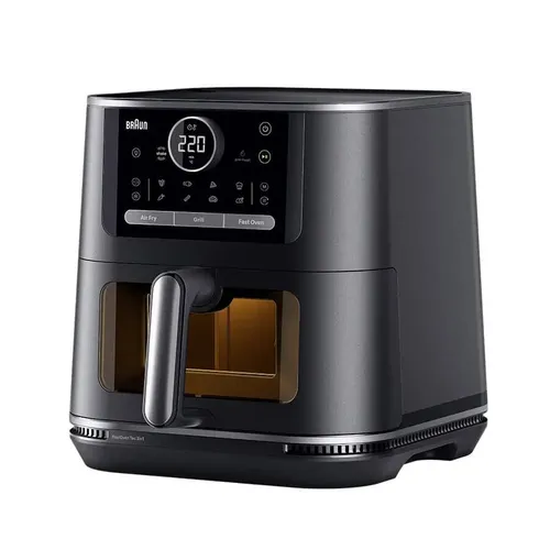 Air Fryer Frytkownica beztłuszczowa BRAUN MultiFry 7 HF7076BK 8l z okienkiem do obserwacji postępów gotowania