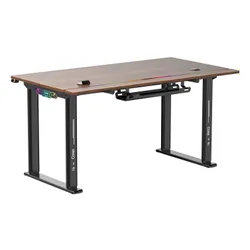 Biurko gamingowe COBRA Electra S CRF1423ELBNRGB Brązowy