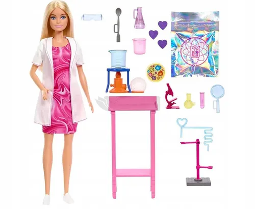 LALKA BARBIE Możesz być kim chcesz BARBIE NAUKOWIEC + akcesorian JCR70