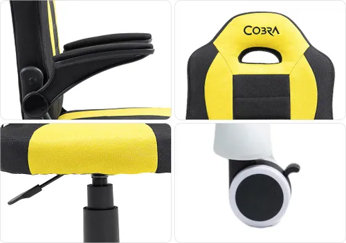 Fotel COBRA Junior Pro CRF2302 7.1T Żółto-czarny