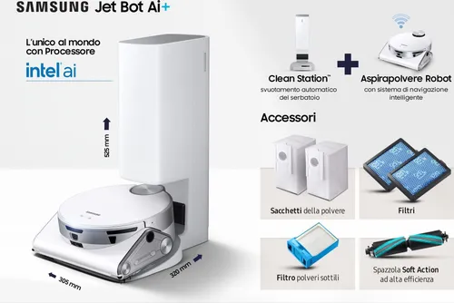 Robot Elektrikli Süpürge Samsung VAC TEMİZLEYİCİ ROBOT VR50T95735W / WA SAMSUNG